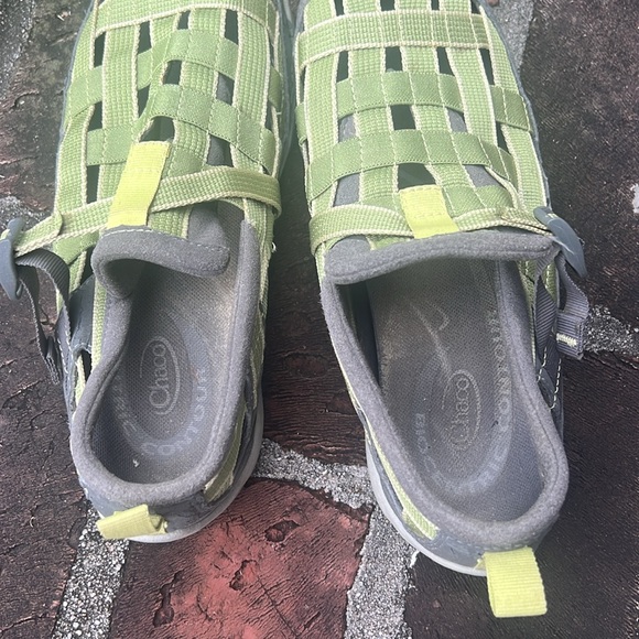 Chaco Weave light green & gray sandals Size 8 - Picture 7 of 11